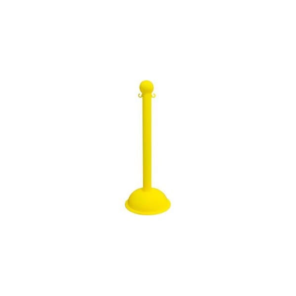 Global Equipment Mr. Chain Heavy Duty Plastic Stanchion Post, 41"H, Yellow 99902 - main
